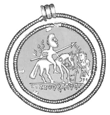 The deity of the otherworld and the rider with weapons (Die Gottheit des anderen Bereichs und der bewaffnete Reiter)